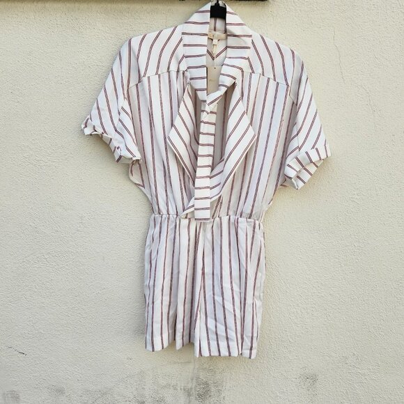 MAJE Imaly Striped Romper In Rayure - Picture 2 of 9
